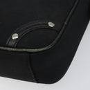 BURBERRY Shoulder Bag Canvas Leather Black Auth BA7705-9