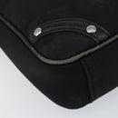 BURBERRY Shoulder Bag Canvas Leather Black Auth BA7705-14