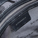 BURBERRY Shoulder Bag Canvas Leather Black Auth BA7705-17