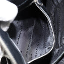 BURBERRY Shoulder Bag Canvas Leather Black Auth BA7705-21