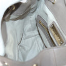Jimmy Choo Studs Backpack Leather Beige Gold Auth BA7708-22