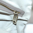 Jimmy Choo Studs Backpack Leather Beige Gold Auth BA7708-23