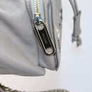 Jimmy Choo Studs Backpack Leather Beige Gold Auth BA7708-25