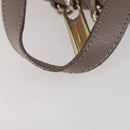 Jimmy Choo Studs Backpack Leather Beige Gold Auth BA7708-7