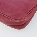 Jimmy Choo Studs Accessory Pouch Leather Pink Auth BA7709-16