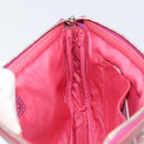 Jimmy Choo Studs Accessory Pouch Leather Pink Auth BA7709-19