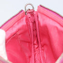 Jimmy Choo Studs Accessory Pouch Leather Pink Auth BA7709-20