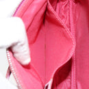 Jimmy Choo Studs Accessory Pouch Leather Pink Auth BA7709-21