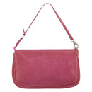 Jimmy Choo Studs Accessory Pouch Leather Pink Auth BA7709-2