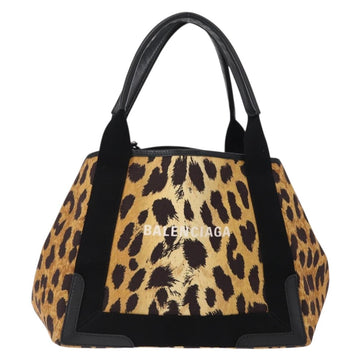 BALENCIAGA Cabas S Tote Bag Canvas Brown 339933 Auth BA7710 - 0