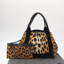 BALENCIAGA Cabas S Tote Bag Canvas Brown 339933 Auth BA7710-23