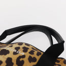 BALENCIAGA Cabas S Tote Bag Canvas Brown 339933 Auth BA7710-8