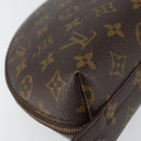 LOUIS VUITTON Monogram Trousse Demi Ronde Cosmetic Pouch M47520 LV Auth BA7711-16