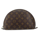 LOUIS VUITTON Monogram Trousse Demi Ronde Cosmetic Pouch M47520 LV Auth BA7711-13