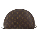 LOUIS VUITTON Monogram Trousse Demi Ronde Cosmetic Pouch M47520 LV Auth BA7711-2