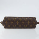 LOUIS VUITTON Monogram Trousse Demi Ronde Cosmetic Pouch M47520 LV Auth BA7711-6