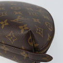 LOUIS VUITTON Monogram Trousse Demi Ronde Cosmetic Pouch M47520 LV Auth BA7711-7
