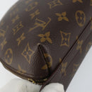 LOUIS VUITTON Monogram Trousse Demi Ronde Cosmetic Pouch M47520 LV Auth BA7711-14