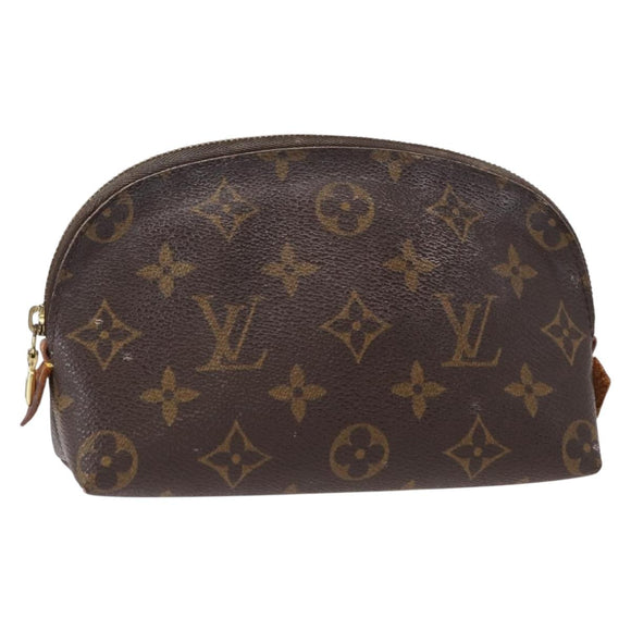 LOUIS VUITTON Monogram Pochette Cosmetic PM Cosmetic Pouch M47515 LV Auth BA7712