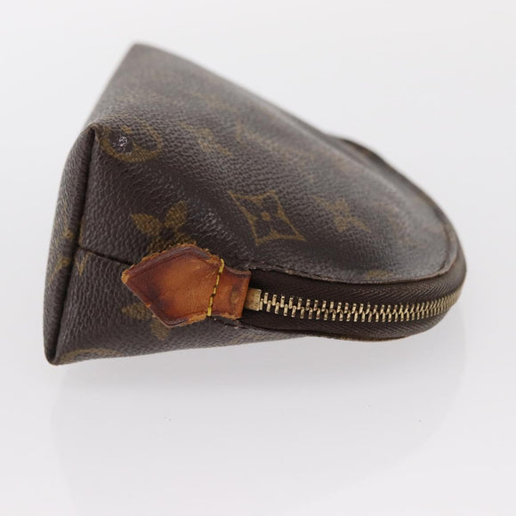 LOUIS VUITTON Monogram Pochette Cosmetic PM Cosmetic Pouch M47515 LV Auth BA7712