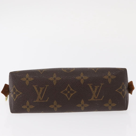 LOUIS VUITTON Monogram Pochette Cosmetic PM Cosmetic Pouch M47515 LV Auth BA7712