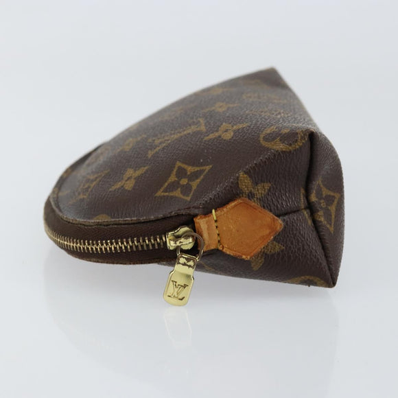 LOUIS VUITTON Monogram Pochette Cosmetic PM Cosmetic Pouch M47515 LV Auth BA7713