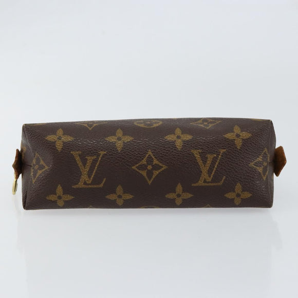 LOUIS VUITTON Monogram Pochette Cosmetic PM Cosmetic Pouch M47515 LV Auth BA7713