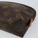 LOUIS VUITTON Monogram Pochette Cosmetic PM Cosmetic Pouch M47515 LV Auth BA7713-7