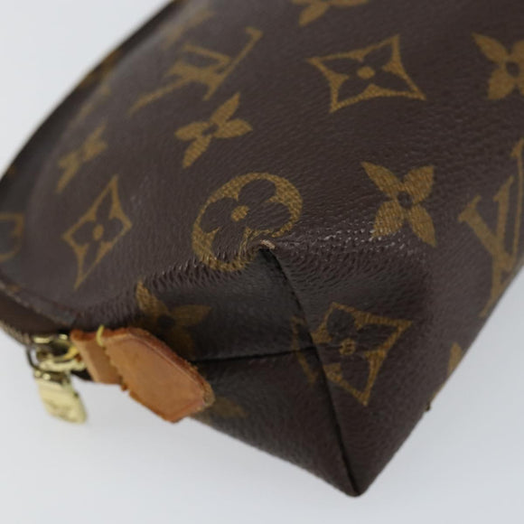 LOUIS VUITTON Monogram Pochette Cosmetic PM Cosmetic Pouch M47515 LV Auth BA7713