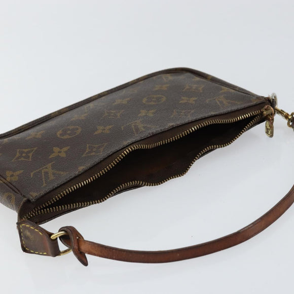 LOUIS VUITTON Monogram Pochette Accessoires Pouch M51980 LV Auth BA7714