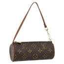 LOUIS VUITTON Monogram Papillon Pouch LV Auth BA7717-1