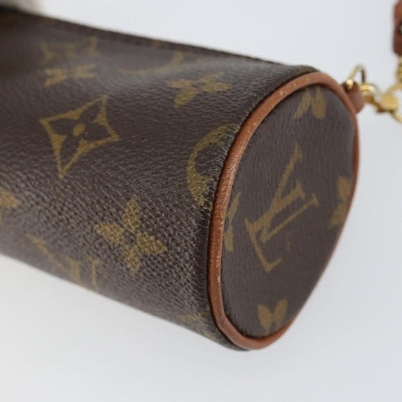 LOUIS VUITTON Monogram Papillon Pouch LV Auth BA7717