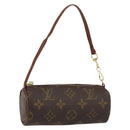 LOUIS VUITTON Monogram Papillon Pouch LV Auth BA7718-1