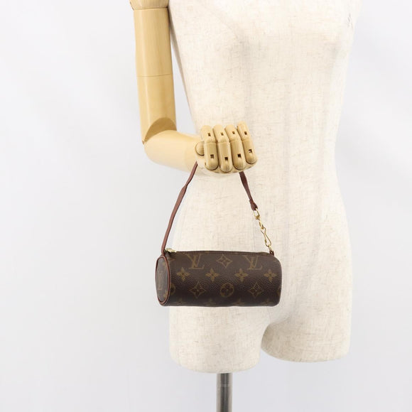 LOUIS VUITTON Monogram Papillon Pouch LV Auth BA7718