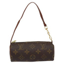 LOUIS VUITTON Monogram Papillon Pouch LV Auth BA7718-2