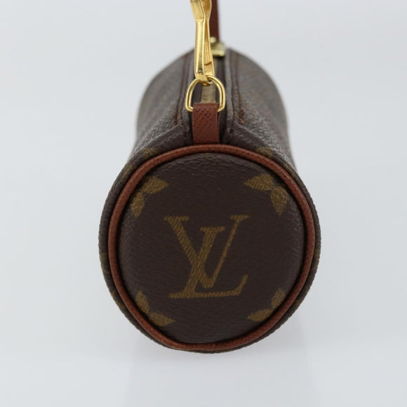 LOUIS VUITTON Monogram Papillon Pouch LV Auth BA7718