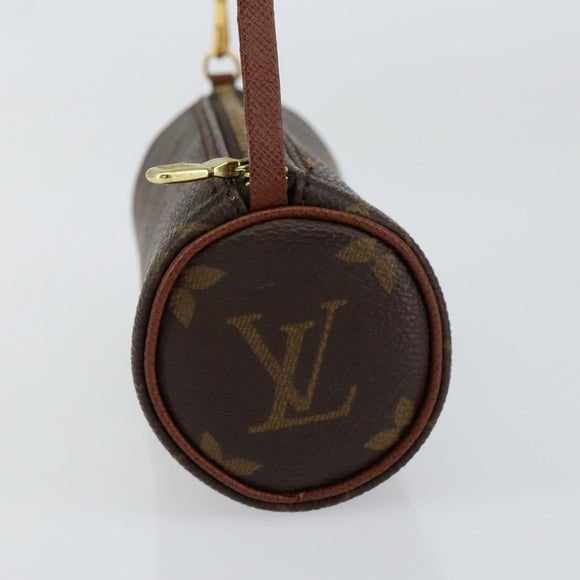 LOUIS VUITTON Monogram Papillon Pouch LV Auth BA7718