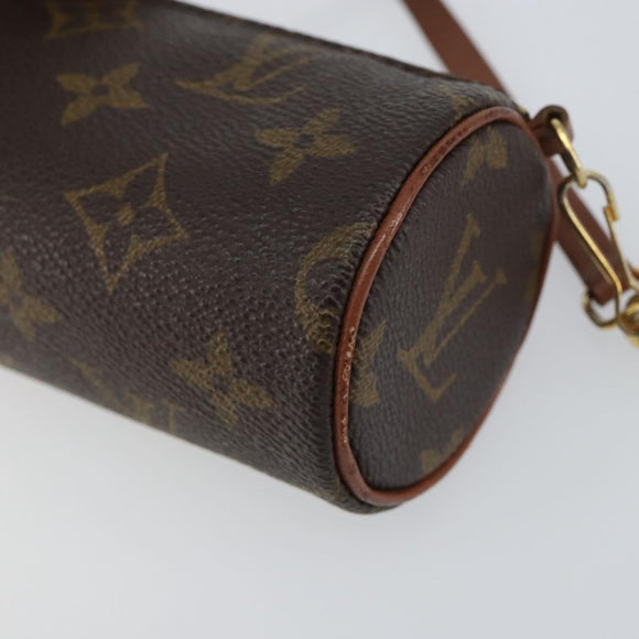 LOUIS VUITTON Monogram Papillon Pouch LV Auth BA7720