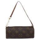 LOUIS VUITTON Monogram Papillon Pouch LV Auth BA7720-2