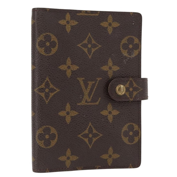 LOUIS VUITTON Monogram Agenda PM Day Planner Cover R20005 LV Auth BA7721