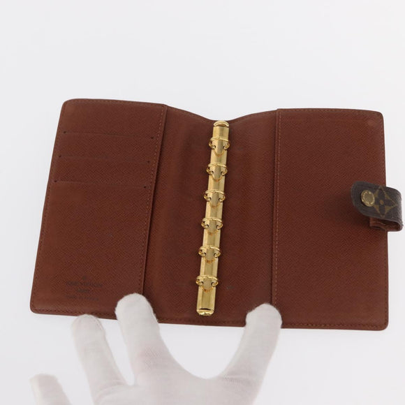 LOUIS VUITTON Monogram Agenda PM Day Planner Cover R20005 LV Auth BA7721