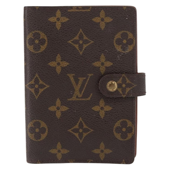 LOUIS VUITTON Monogram Agenda PM Day Planner Cover R20005 LV Auth BA7721