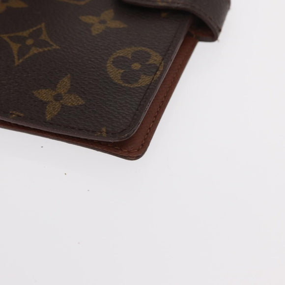 LOUIS VUITTON Monogram Agenda PM Day Planner Cover R20005 LV Auth BA7721