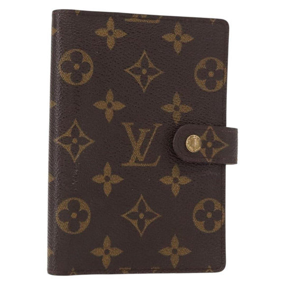 LOUIS VUITTON Monogram Agenda PM Day Planner Cover R20005 LV Auth BA7722