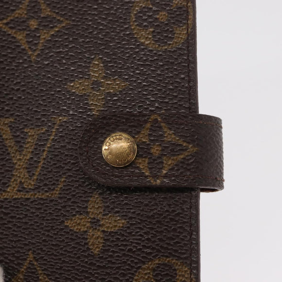 LOUIS VUITTON Monogram Agenda PM Day Planner Cover R20005 LV Auth BA7722