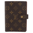 LOUIS VUITTON Monogram Agenda PM Day Planner Cover R20005 LV Auth BA7722-13