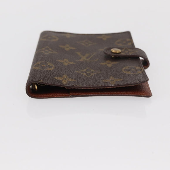 LOUIS VUITTON Monogram Agenda PM Day Planner Cover R20005 LV Auth BA7722