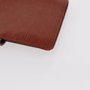 LOUIS VUITTON Epi Agenda PM Day Planner Cover Brown R20053 LV Auth BA7723-15