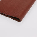 LOUIS VUITTON Epi Agenda PM Day Planner Cover Brown R20053 LV Auth BA7723-16