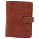 LOUIS VUITTON Epi Agenda PM Day Planner Cover Brown R20053 LV Auth BA7723-13